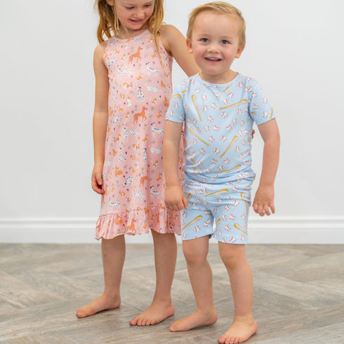 classic-baseball-summer-pajama-set Sweet Bamboo - Sophia's Style-3