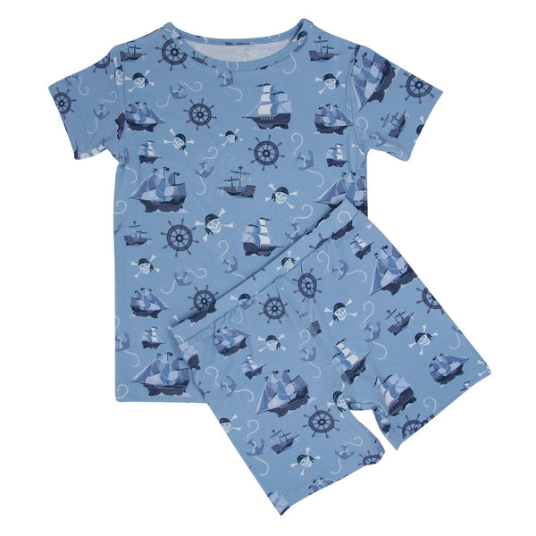 pirate-ships-summer-pajama-set Sweet Bamboo - Sophia's StyleSummer Pajama-1