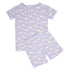 lavender-rainbows-and-clouds-summer-pajama-set Sweet Bamboo - Sophia's StyleSummer Pajama-1
