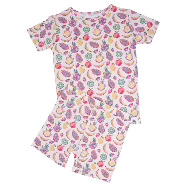 tropical-fruit-summer-pajama-set Sweet Bamboo - Sophia's StyleSummer Pajama-1