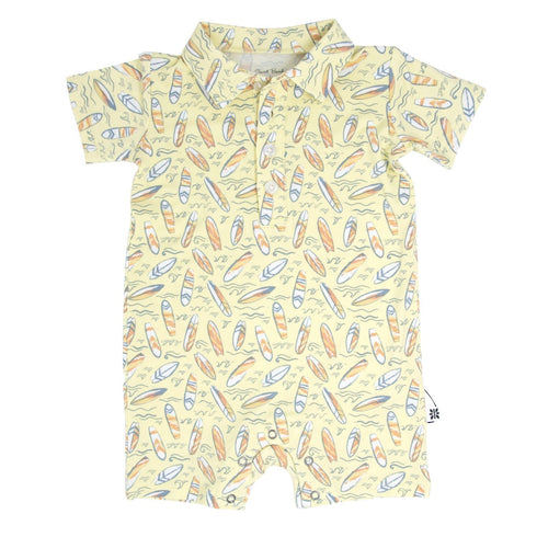 surfboard-waves-polo-romper Sweet Bamboo - Sophia's StyleRompers-1