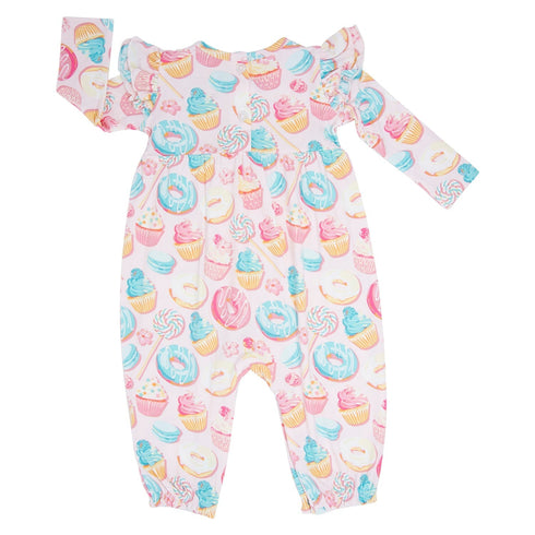 Sweet Tooth Flutter Sleeve Romper