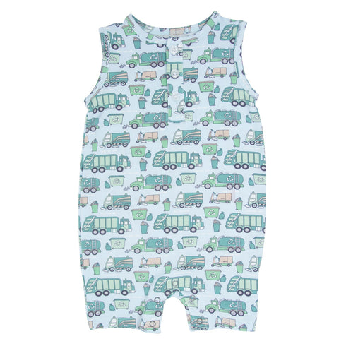 garbage-trucks-recycle-tank-romper Sweet Bamboo - Sophia's StyleRompers-1