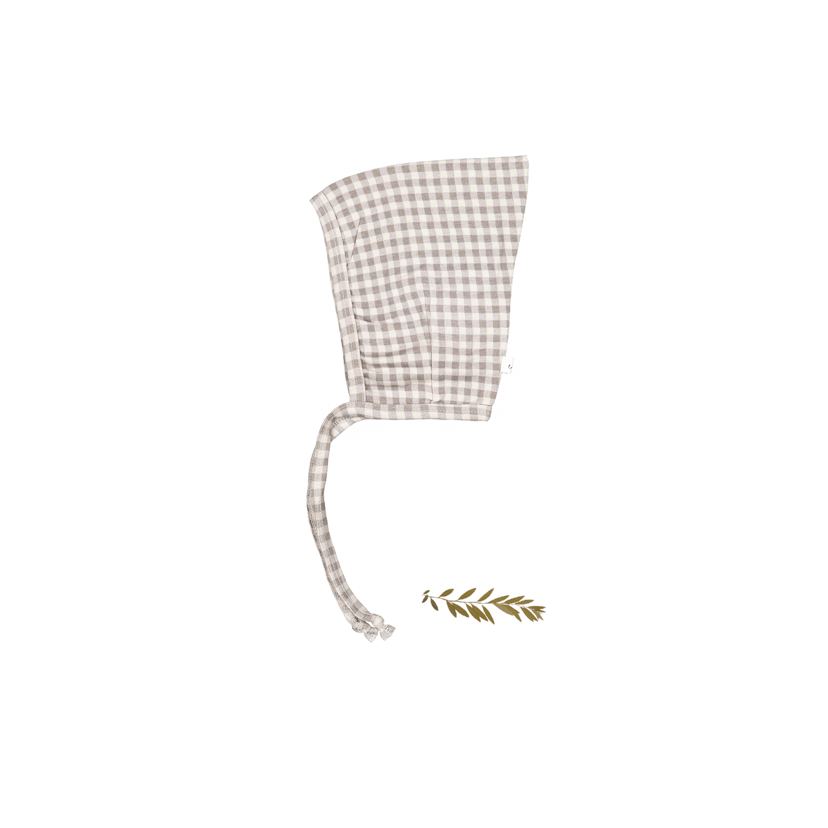 The Printed Pixie Bonnet - Taupe Gingham from Lovely Littles at Sophia ...