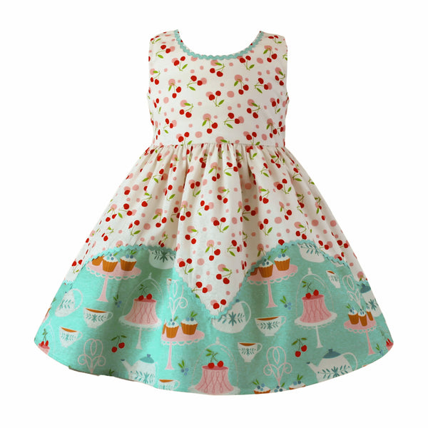 high-tea-vintage-dolores-park-dress-w-hair-clip-little-miss-marmalade - Sophia's Style Girls Dress-1