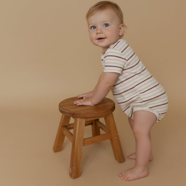 organic-short-sleeve-bubble-romper-terra-stripes-makemake-organics-sophias-styleShort Sleeve Bubble Romper-1