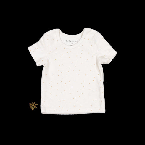 the-terry-tee-pearl-dot Lovely Littles - Sophia's StyleShort Sleeve Tee-1