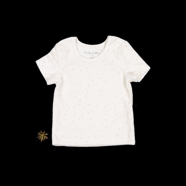 the-terry-tee-pearl-dot Lovely Littles - Sophia's StyleShort Sleeve Tee-1