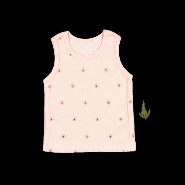 the-terry-tank-rose-flower Lovely Littles - Sophia's StyleTank-1