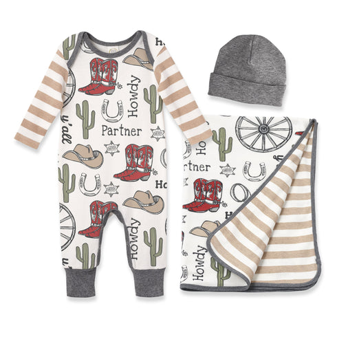 3-pc-gift-set-cowboy Sophia's StyleBaby Boy Gift Sets-1