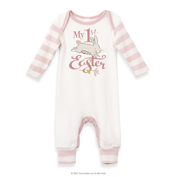 my-1st-easter-cotton-romper Tesa Babe - Sophia's StyleBaby Girl Clothes-1