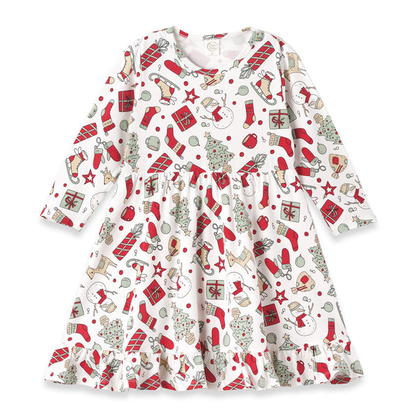 holly-jolly-bamboo-twirl-dress Tesa Babe - Sophia's StyleBaby Girl Clothes-1