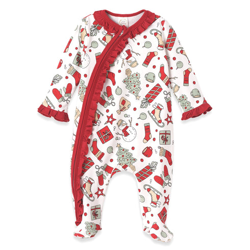 holly-jolly-bamboo-zipper-romper Tesa Babe - Sophia's StyleBaby Girl Clothes-1