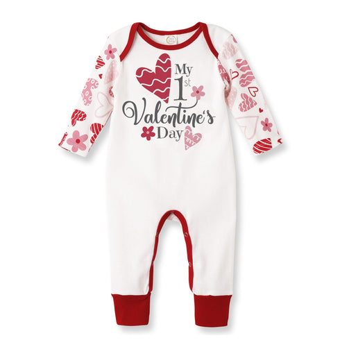 my-1st-valentines-day-bamboo-romper Tesa Babe - Sophia's StyleBaby Girl Clothes-1