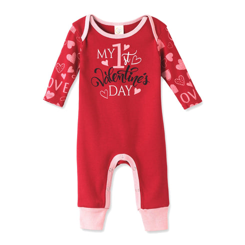 my-1st-valentines-day-romper Tesa Babe - Sophia's StyleBaby Girl Clothes-1