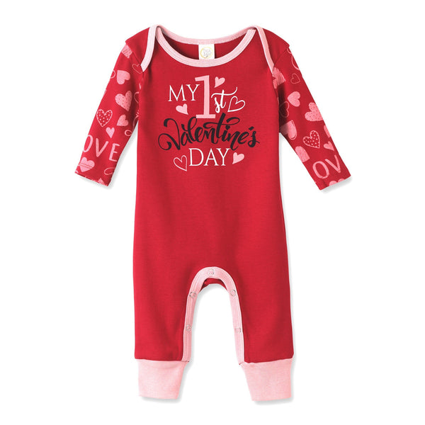 my-1st-valentines-day-romper Tesa Babe - Sophia's StyleBaby Girl Clothes-1
