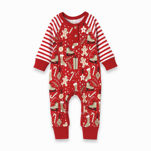 christmas-collage-bamboo-cotton-romper Tesa Babe - Sophia's StyleBaby Unisex Clothes-1