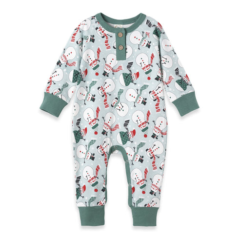 frosty-bamboo-henley-romper Tesa Babe - Sophia's StyleBaby Unisex Clothes-1