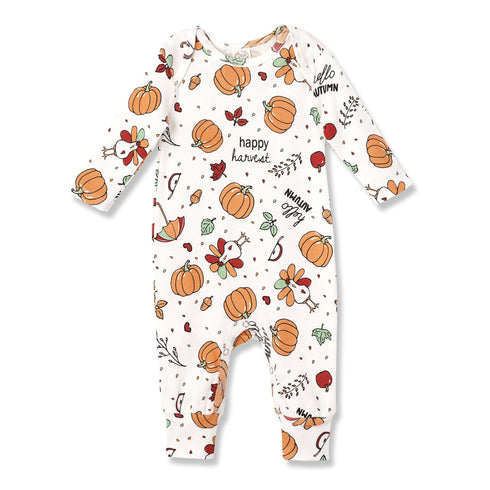 pumpkin-harvest-thanksgiving-romper-1 Sophia's StyleBaby Unisex Clothes-1