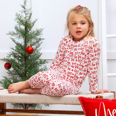 christmas-kids-bamboo-pajama-set-ho-ho-ho Tesa Babe - Sophia's Style-2