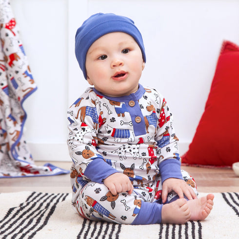 pawsome-pals-bamboo-henley-romper Tesa Babe - Sophia's Style-2