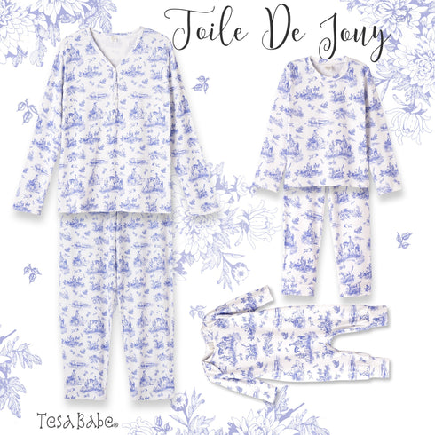 toile-de-jouy-girls-bamboo-pajama-set Tesa Babe - Sophia's Style-3