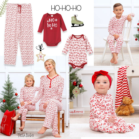 christmas-kids-bamboo-pajama-set-ho-ho-ho Tesa Babe - Sophia's Style-3