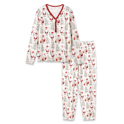 christmas-santa-bamboo-womens-pajama-set Tesa Babe - Sophia's Style-2