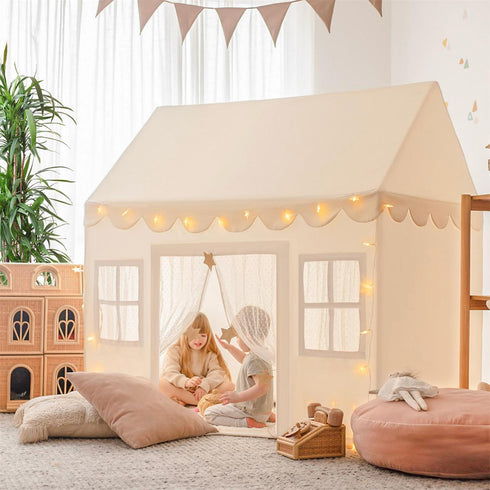 tiny-land®-natural-cream-playhouse-Tiny Land-Sophia's Style-Play Tents & Tunnels-1