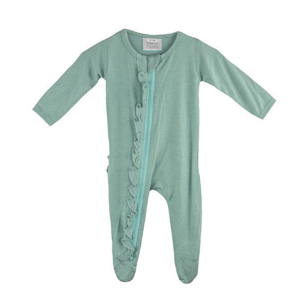 ruffle-2-way-zip-romper-turquoise Presley Couture at Sophia's Style-Baby Zip Romper-1
