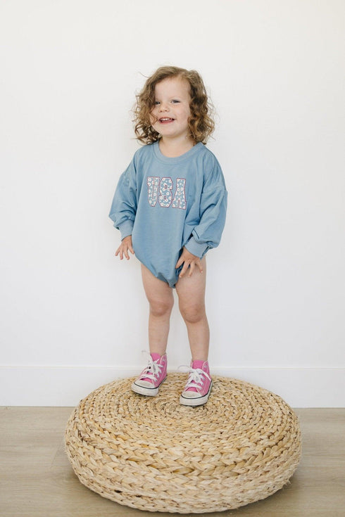 usa-daisy-bamboo-sweatshirt-romper Little Joy Co - Sophia's Style-5