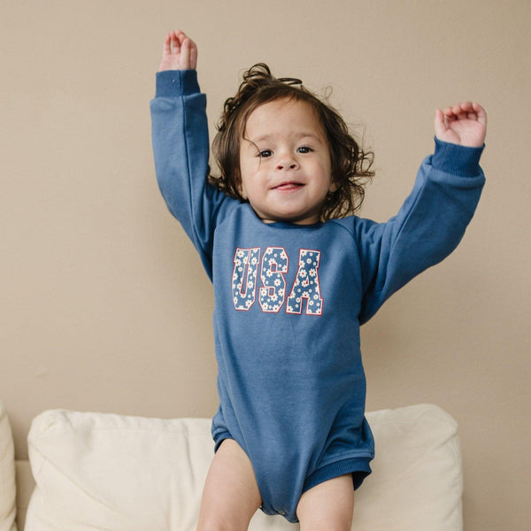 usa-daisy-sweatshirt-romper Little Joy Co - Sophia's Style-1