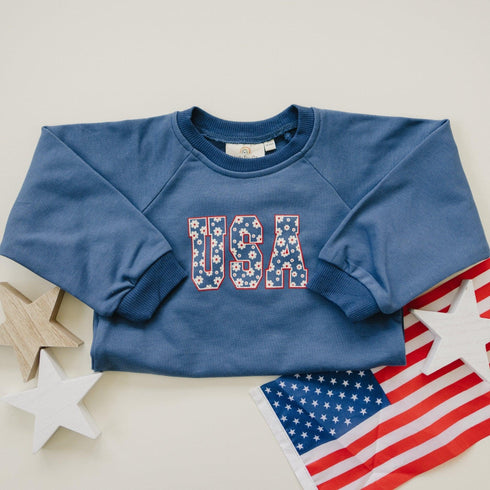usa-daisy-sweatshirt-romper Little Joy Co - Sophia's Style-2