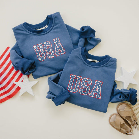 usa-stars-crewneck-sweatshirt Little Joy Co - Sophia's Style-4