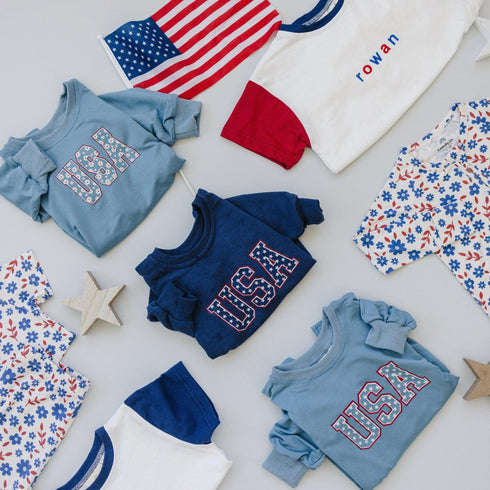 usa-sweatshirt-romper Little Joy Co - Sophia's Style-9