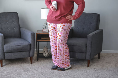 coffee-donuts-adult-lounge-pants- - Sophia's Style -8