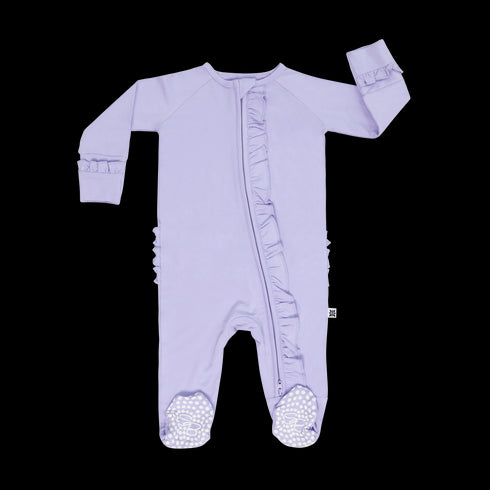 Violets Are Violet Ruffle Footie