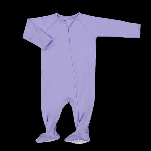 Violets Are Violet Zipper Footie