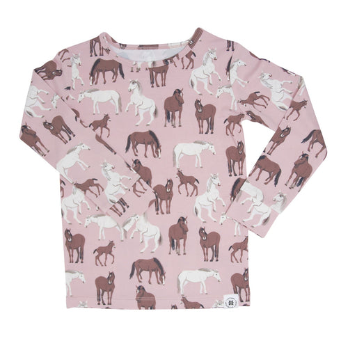 Wild Horses Big Kid Pajama Set
