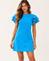 Ruffled Layered Short Sleeve Mini Dress
