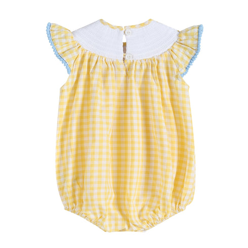 yellow-gingham-lemon-smocked-flutter-bubble-romper-lil-cactus-sophias-style-3