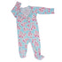 pretty-pink-floral-zipper-footie Sweet Bamboo - Sophia's Style-2