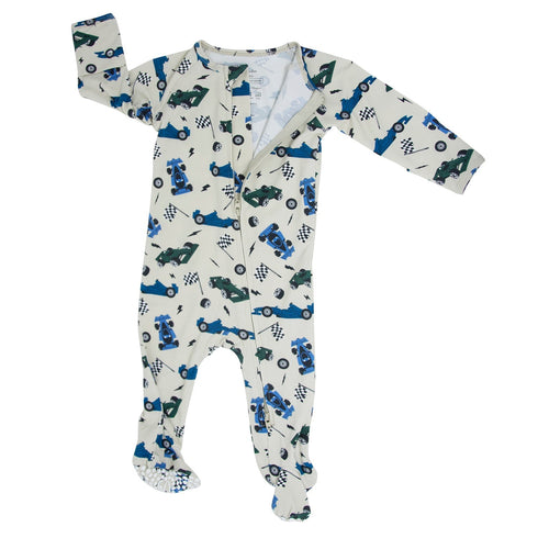 green-blue-nasar-zipper-footie Sweet Bamboo - Sophia's Style-2