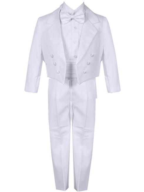 Rain Kids Boys Multi Color Tail Jacket 5 pc Special Occasion Tuxedo Set 2T-20 - SophiasStyle.com