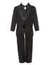 Rain Kids Boys Multi Color Tail Jacket Jacquard Trim Festive Tuxedo Set 2T-20 - SophiasStyle.com