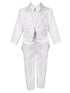 Rain Kids Boys Multi Color Tail Jacket Jacquard Trim Festive Tuxedo Set 2T-20 - SophiasStyle.com