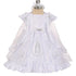 The Rain Kids Baby Girls White Virgin Mary Embroidery Cape Baptism Dress 0-24M - SophiasStyle.com