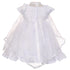 The Rain Kids Baby Girls White Virgin Mary Embroidery Cape Baptism Dress 0-24M - SophiasStyle.com