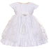 The Rain Kids Baby Girls White Virgin Mary Embroidery Cape Baptism Dress 0-24M - SophiasStyle.com