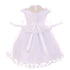 RainKids Baby Girls White Virgin Mary Detail Bonnet Cape Christening Dress 3-24M - SophiasStyle.com
